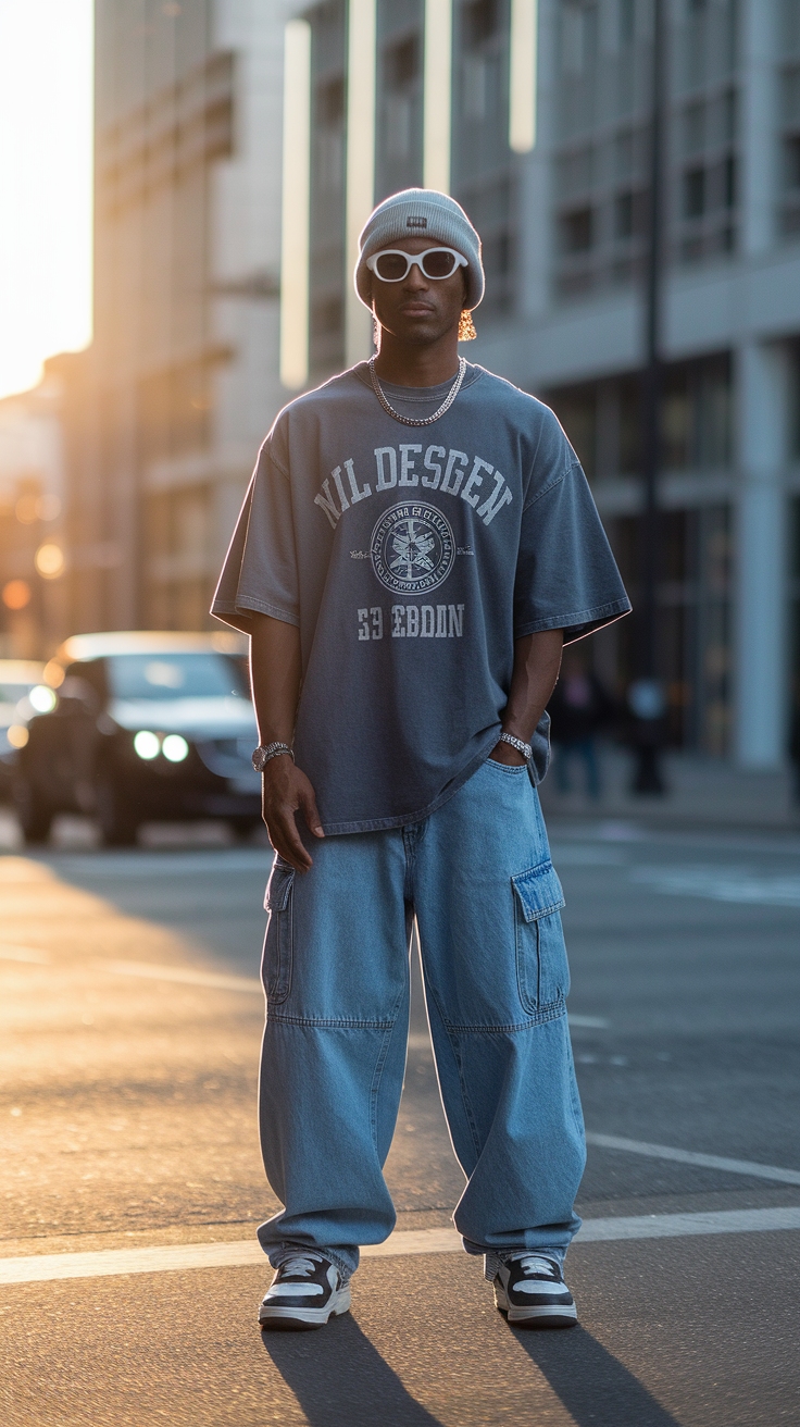 Embracing 2000s Baggy Fashion: A Nostalgic Comeback outfit idea