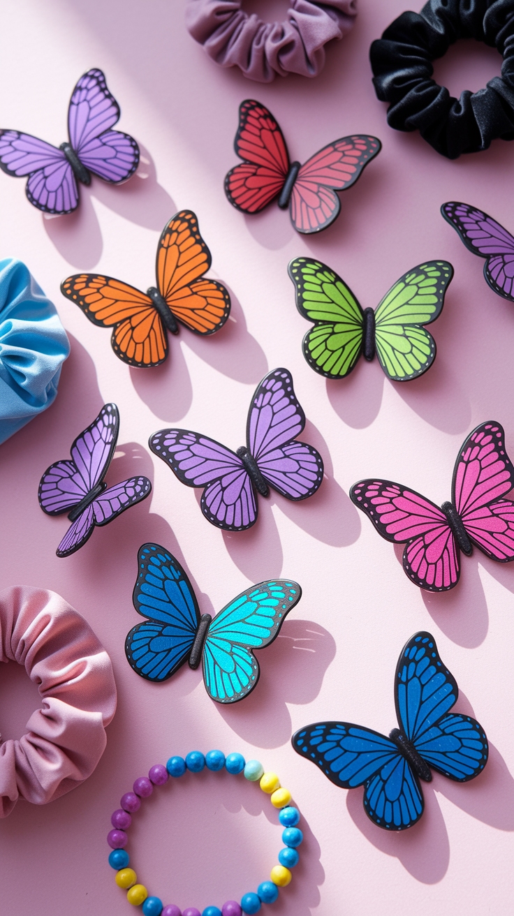90s Butterfly Hair Clips: A Retro Revival in Accessories outfit idea
