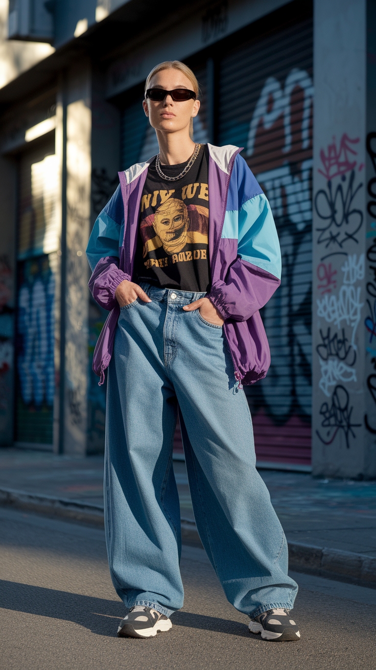 H2: How to Style 90s Fashion Baggy Jeans Effortlessly outfit idea