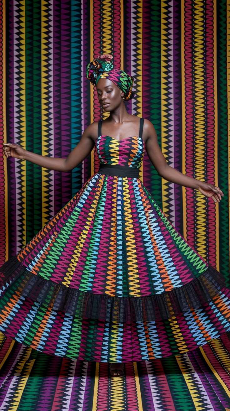 African Maxi Dresses with Lace: A Touch of Femininity outfit idea