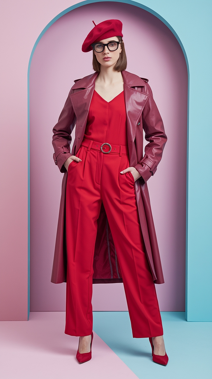 All Red Outfit: Make a Statement in Red outfit idea