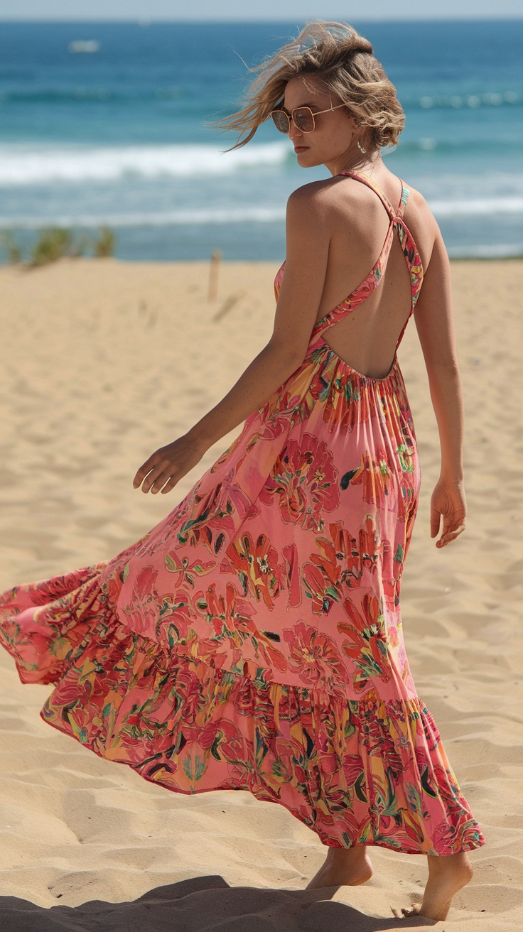 Backless Maxi Dresses Summer: Stay Cool and Stylish outfit idea