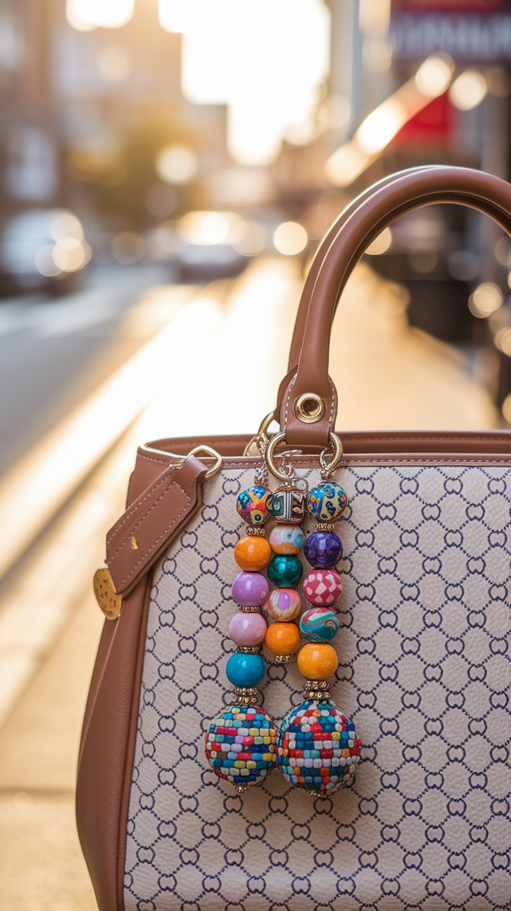 H2: Fun and Creative Bag Charms Beads to Personalize outfit idea