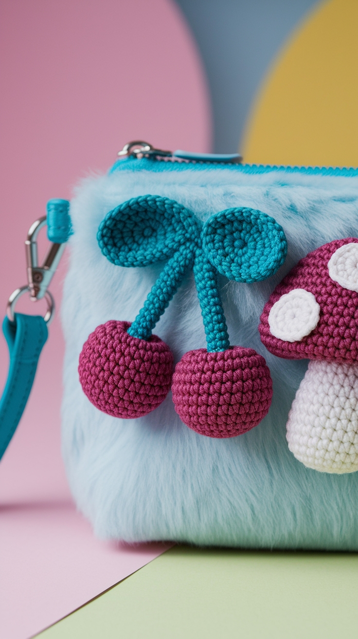 Chic Bag Charms Crochet to Enhance Your Bags outfit idea