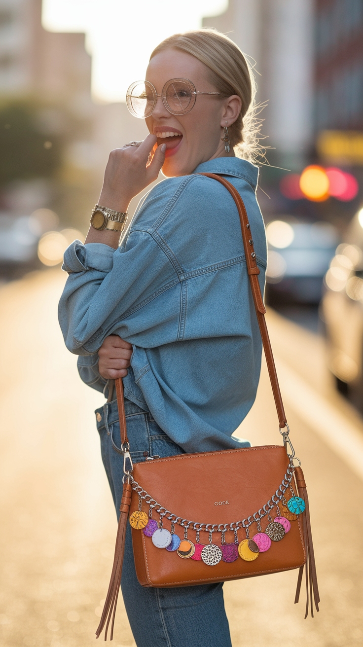 Choosing the Perfect Bag with Charms for Your Style outfit idea