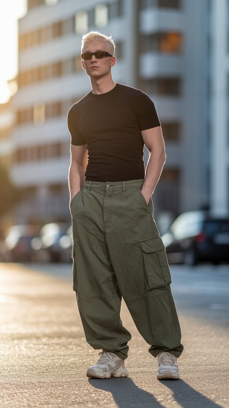 Baggy Cargo Pants Men: Style Tips for the Modern Man outfit idea