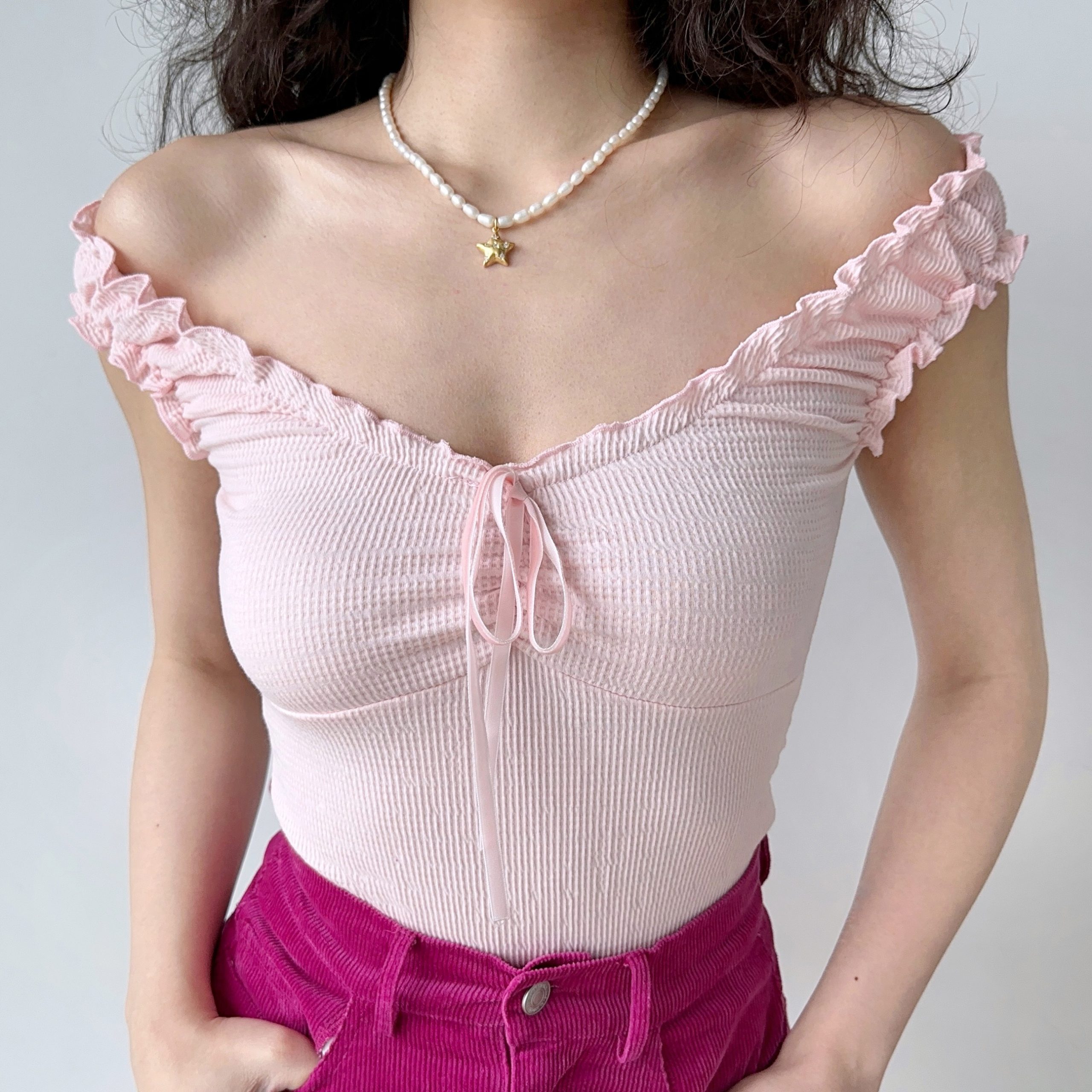 Ballet Style Lace Edge Camisole Top for Women - Sweet and Spicy Sleeveless Short Outerwear, Perfect for Y2K and 90s Fashion