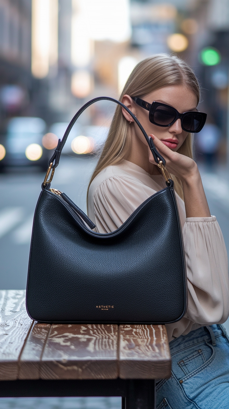 Black Shoulder Bag Aesthetic: Create Your Signature Style outfit idea