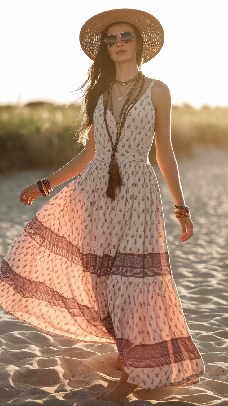 Boho Maxi Dress Outfit Ideas for Every Season outfit idea