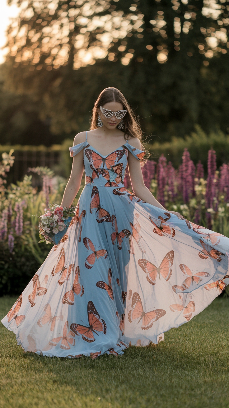 Whimsical Butterfly Prom Dresses for Your Special Night outfit idea