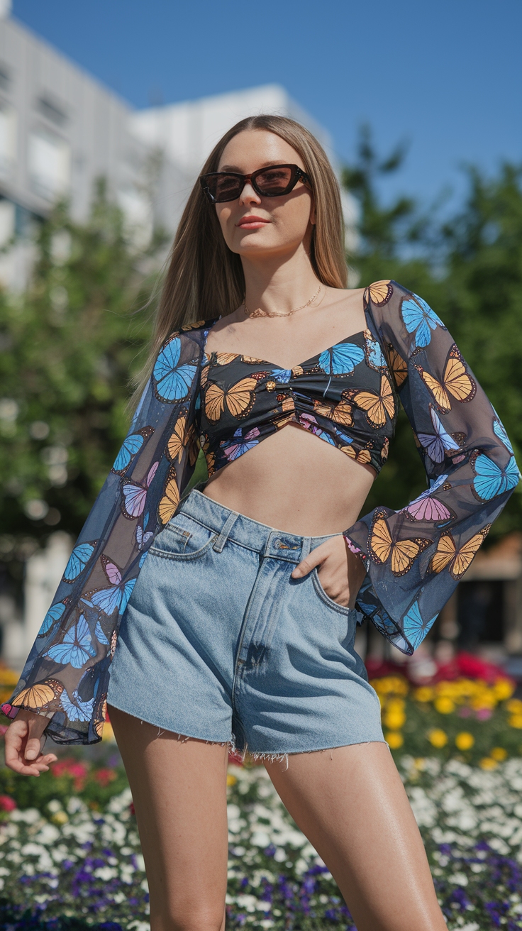 Butterfly Tops Outfit That Will Turn Heads outfit idea