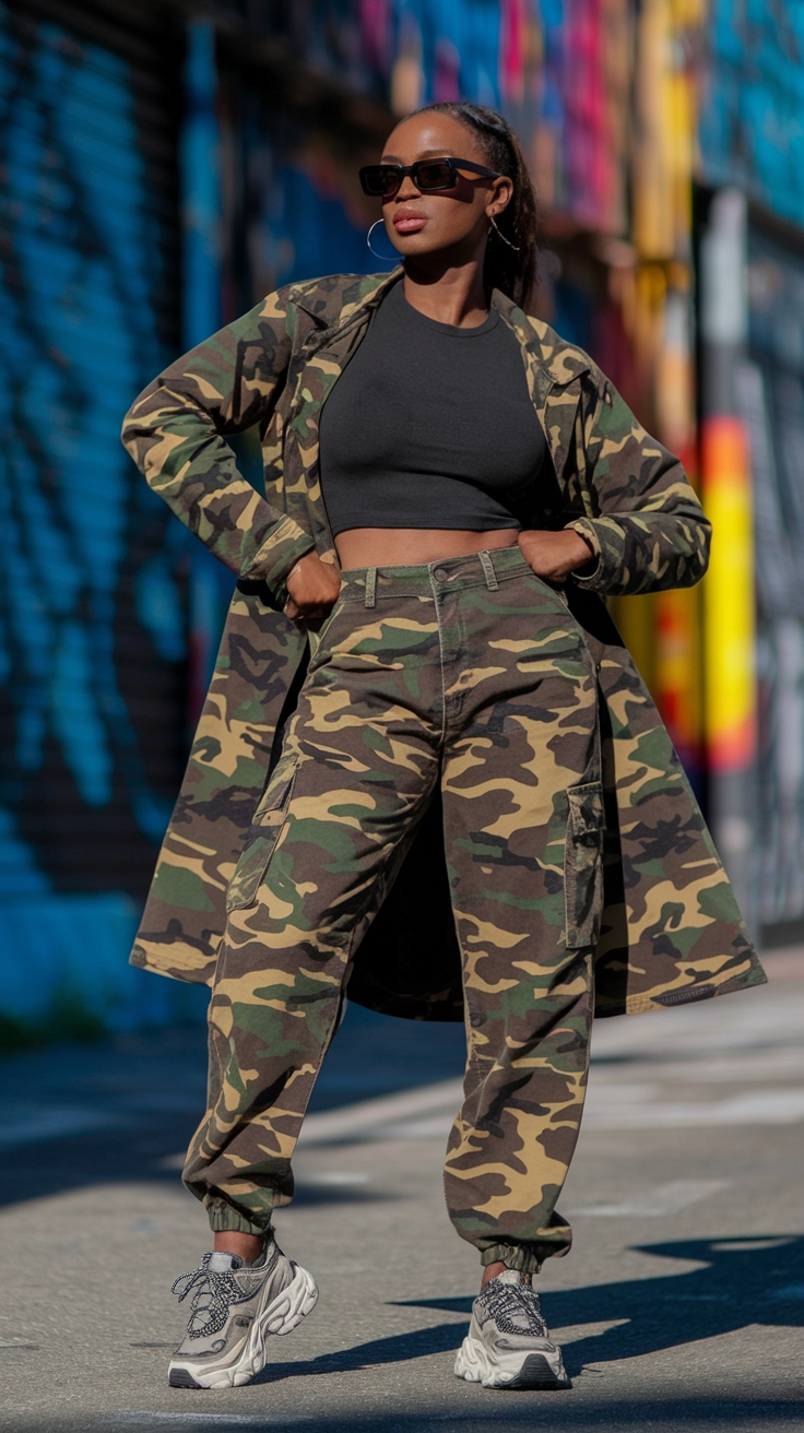 Camo Cargo Pants Outfit for Black Women: A Guide outfit idea