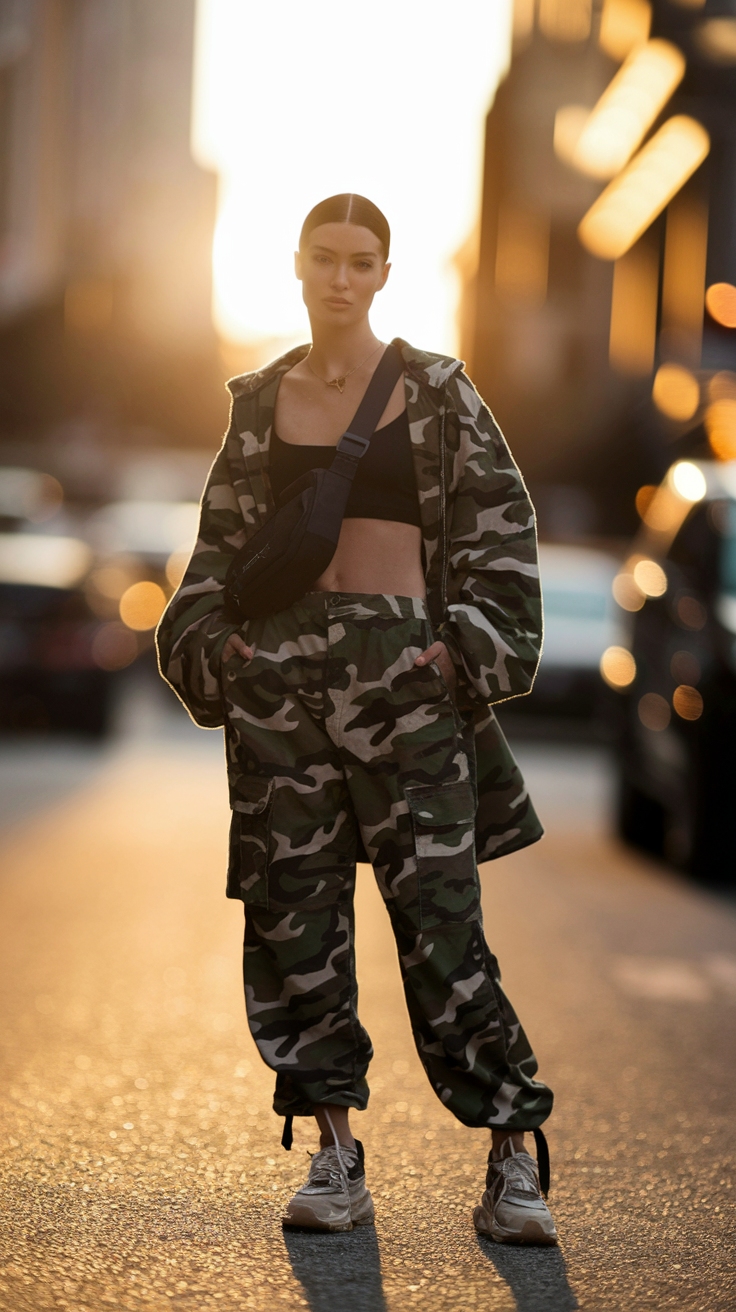 Camo Cargo Pants Outfit Street Style You Can Rock outfit idea