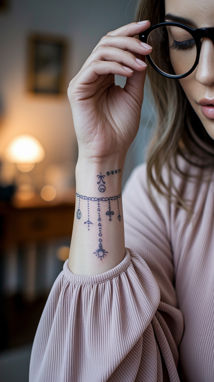 Charming Charm Bracelet Tattoo Ideas for Inspiration outfit idea