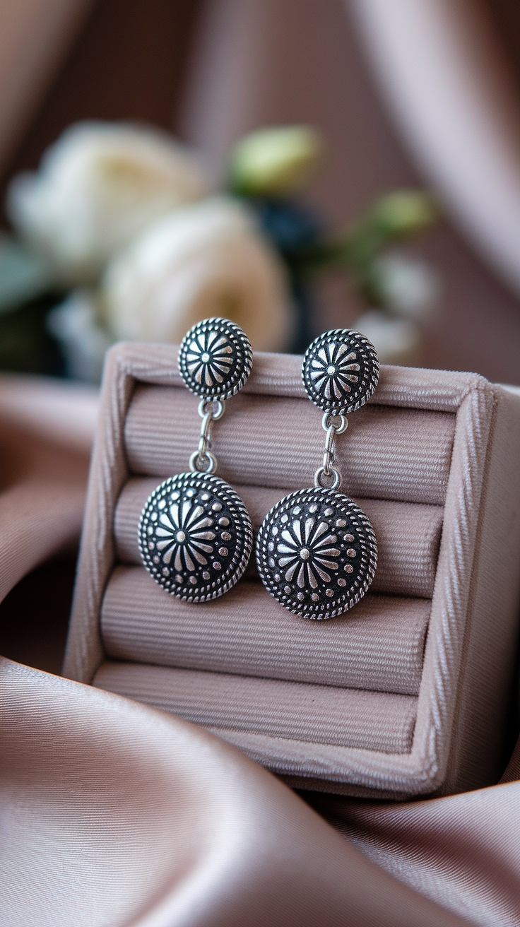 Eye-Catching Charm Dangle Earrings for a Glam Look outfit idea
