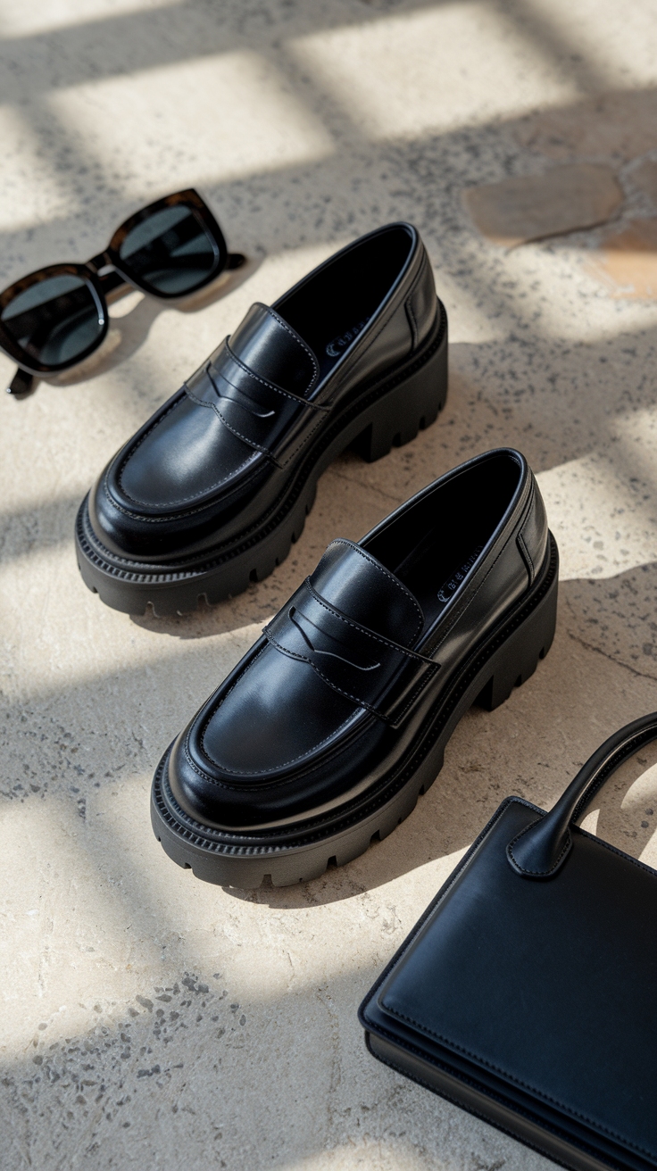 Chunky Platform Loafers: A Blend of Comfort and Chic outfit idea