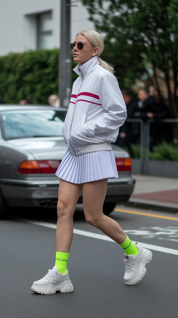 Chunky Platform Sneakers: The Perfect Fusion of Style outfit idea