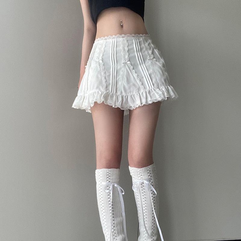 Coquette Frill Hem Mini Skirt Coquette Frill Hem Mini Skirt