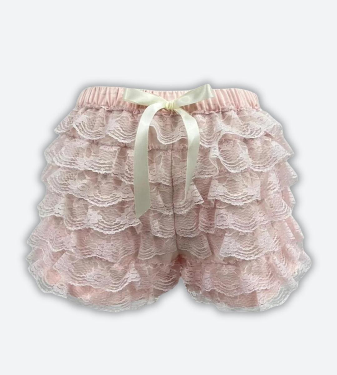 Coquette Lace Ruffled Shorts Coquette Lace Ruffled Shorts