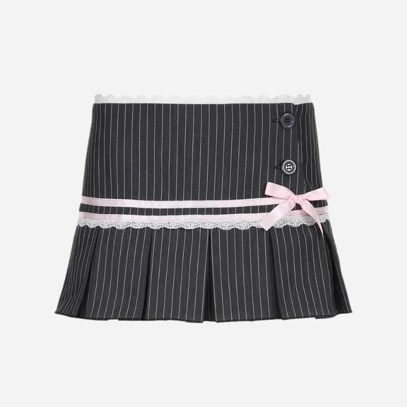 Coquette Striped Mini Skirt Coquette Striped Mini Skirt