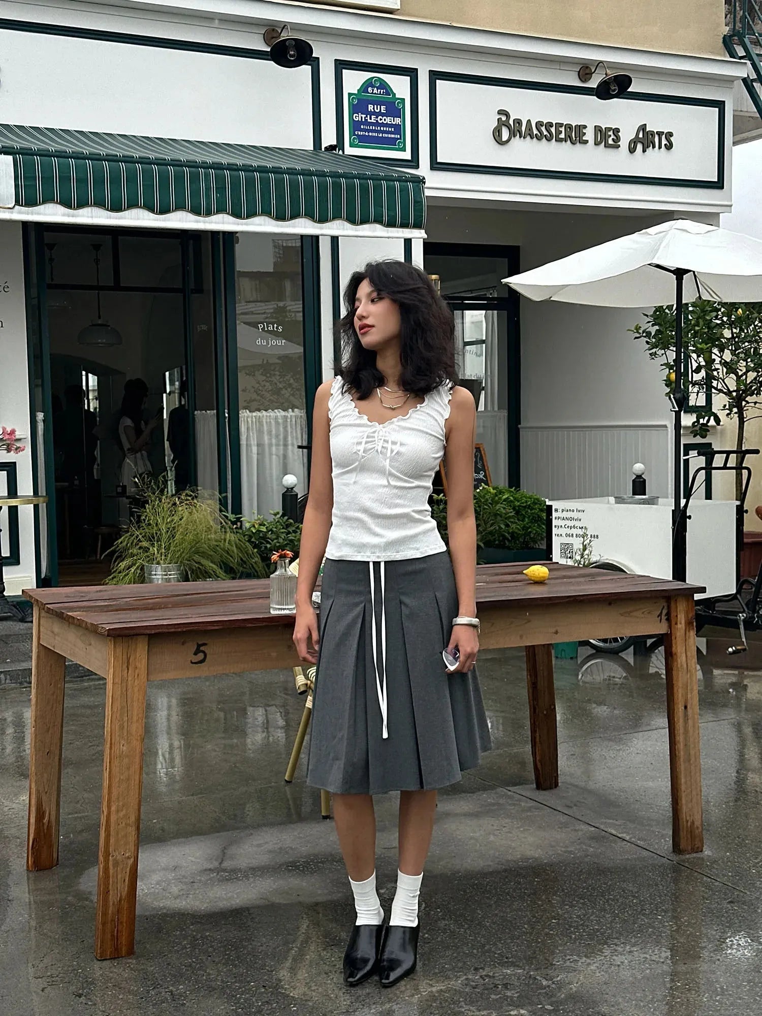 Coquette Tie Front Top Coquette Tie Front Top