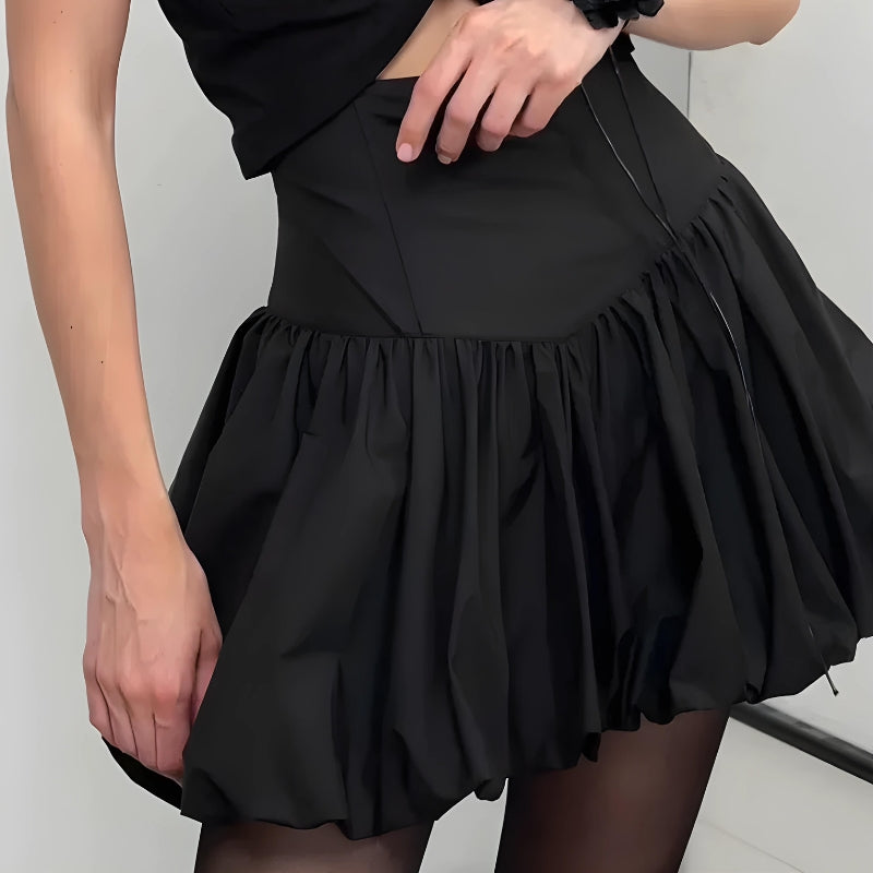 Corset Waist Bubble Mini Skirt Corset Waist Bubble Mini Skirt