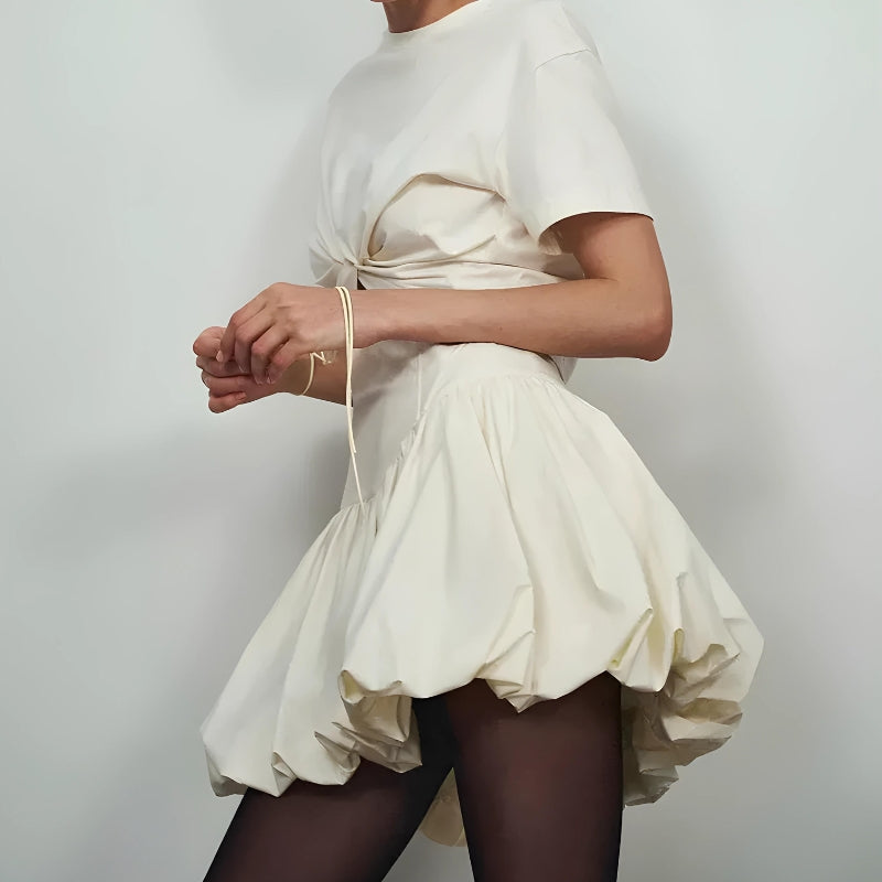 Corset Waist Bubble Mini Skirt Corset Waist Bubble Mini Skirt