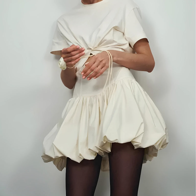 Corset Waist Bubble Mini Skirt Corset Waist Bubble Mini Skirt