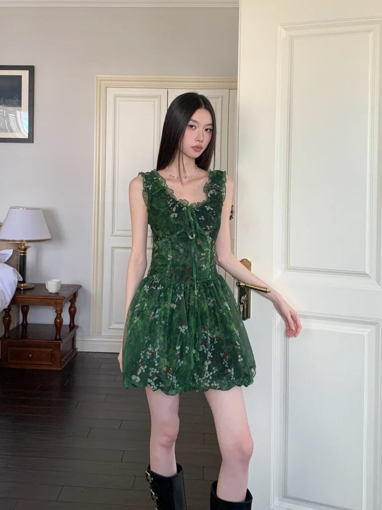 Cottagecore Bubble Tulle Mini Dress Cottagecore Bubble Tulle Mini Dress