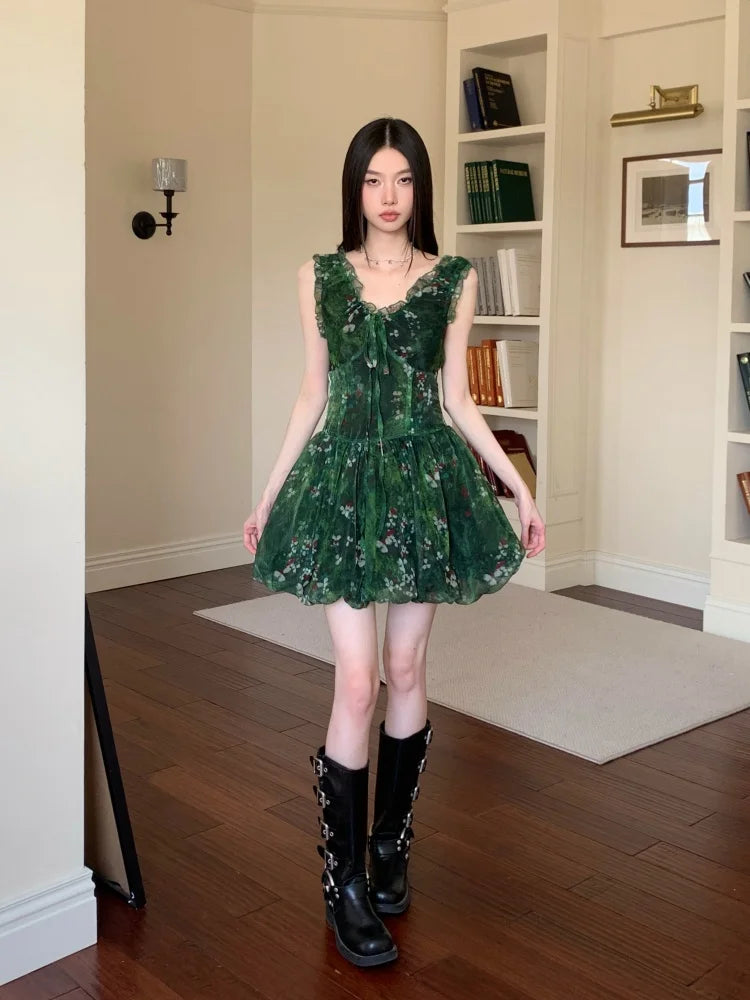 Cottagecore Bubble Tulle Mini Dress Cottagecore Bubble Tulle Mini Dress