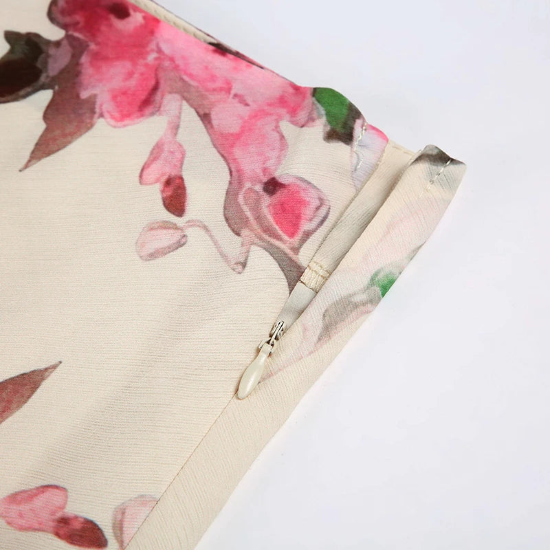 Cottagecore Floral Layered Midi Skirt Cottagecore Floral Layered Midi Skirt