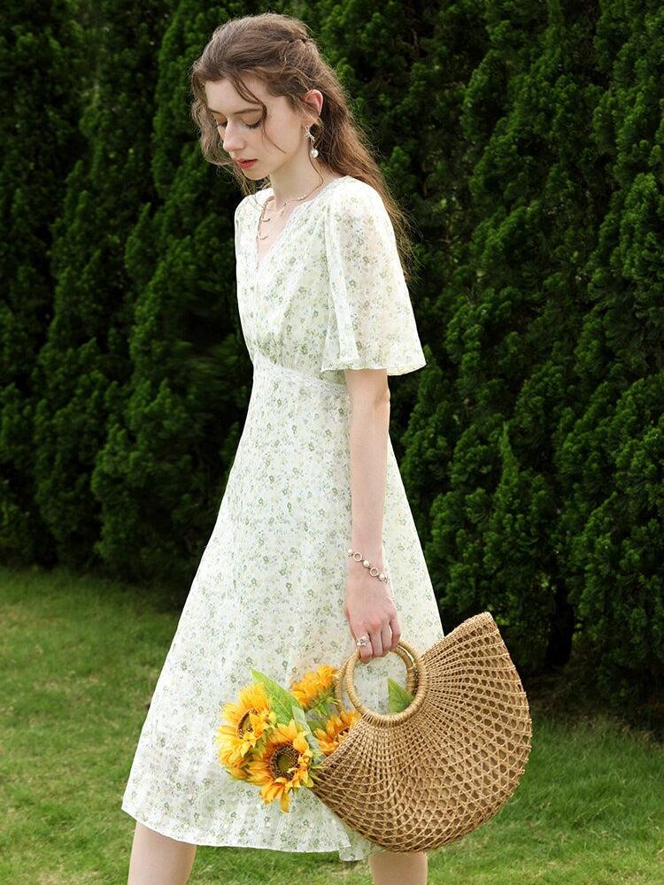 Cottagecore Floral Midi Dress Cottagecore Floral Midi Dress