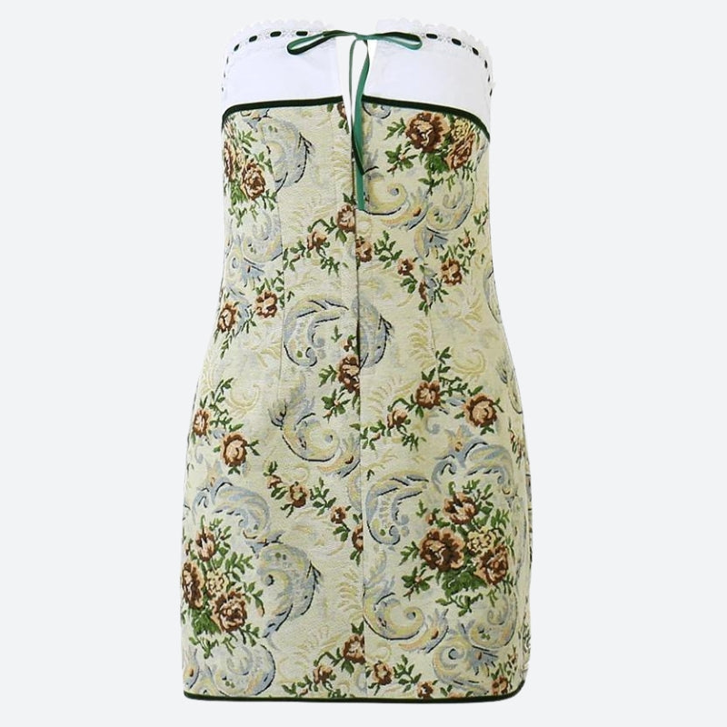 Cottagecore Floral Tube Mini Dress Cottagecore Floral Tube Mini Dress