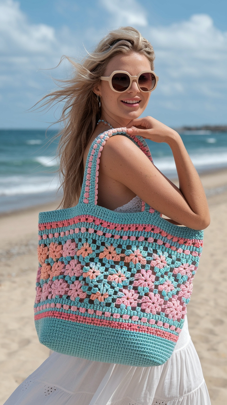 Creative Crochet Tote Bag Ideas for Every Occasion outfit idea