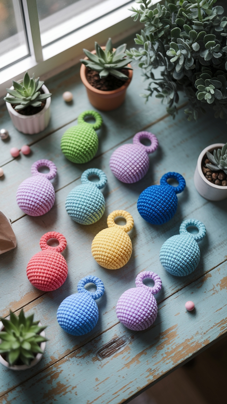 Fun Cute Crochet Bag Charms to Make Today outfit idea