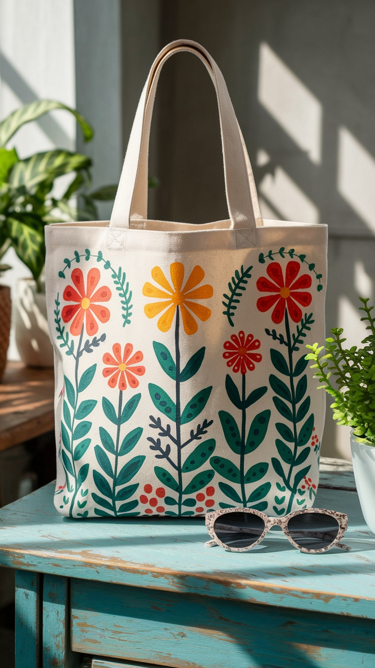 DIY Cute Tote Bag Design Paint Techniques outfit idea