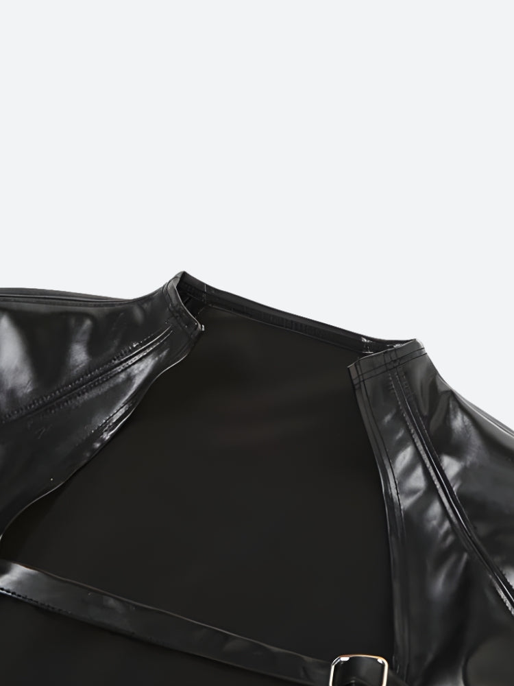 Cyberpunk Faux Leather Crop Jacket Cyberpunk Faux Leather Crop Jacket
