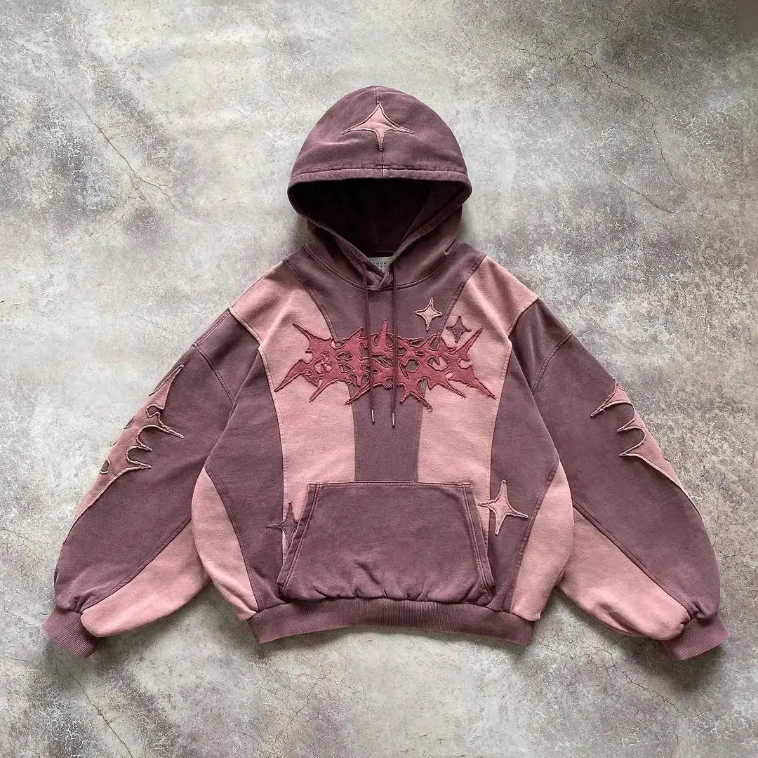 Cyberpunk Futuristic Patch Hoodie Cyberpunk Futuristic Patch Hoodie