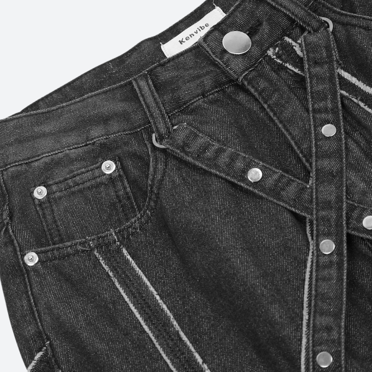 Cyberpunk Patchwork Jeans Cyberpunk Patchwork Jeans