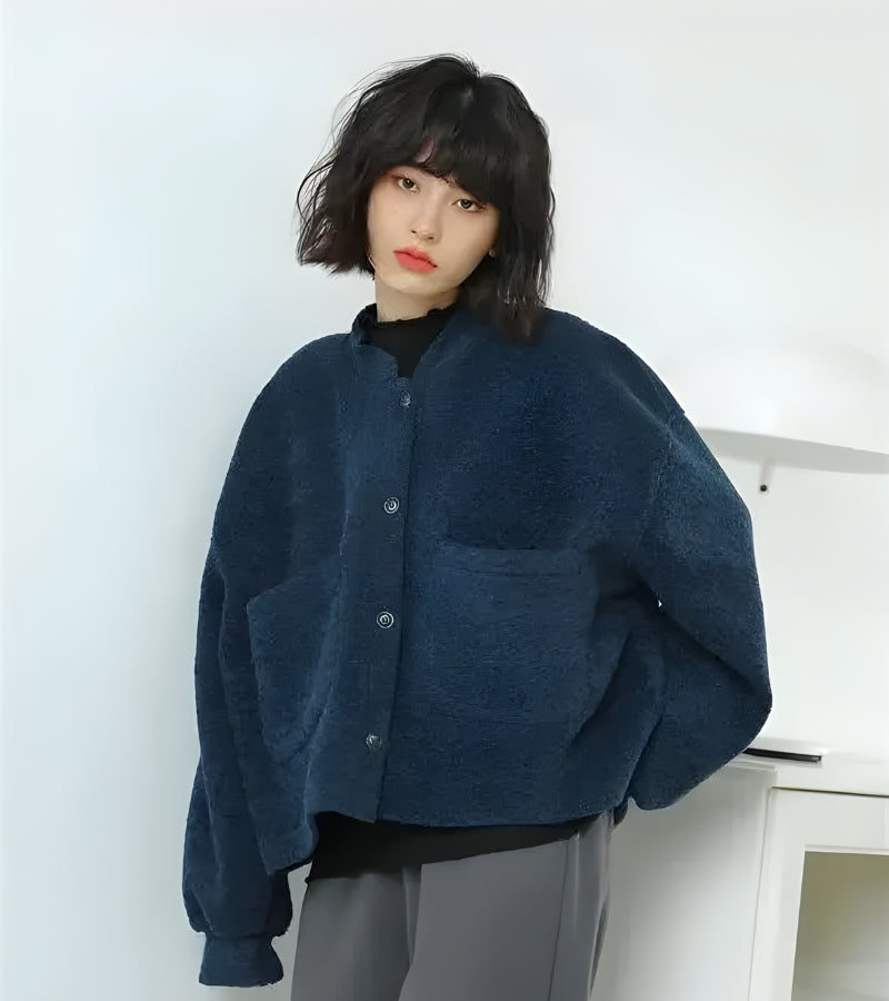 Dark Academia Button Up Pockets Cardigan Dark Academia Button Up Pockets Cardigan