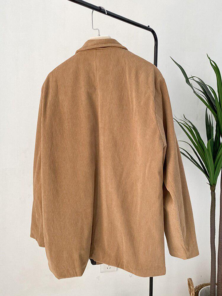 Dark Academia Corduroy Long Jacket Dark Academia Corduroy Long Jacket