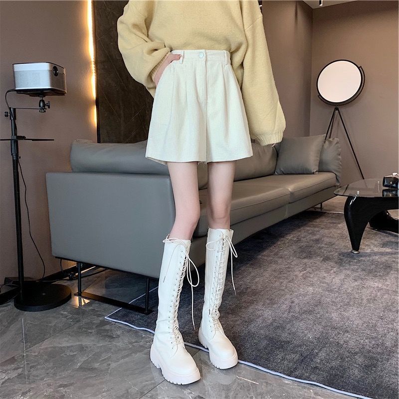 Dark Academia High Waist Corduroy Shorts Dark Academia High Waist Corduroy Shorts