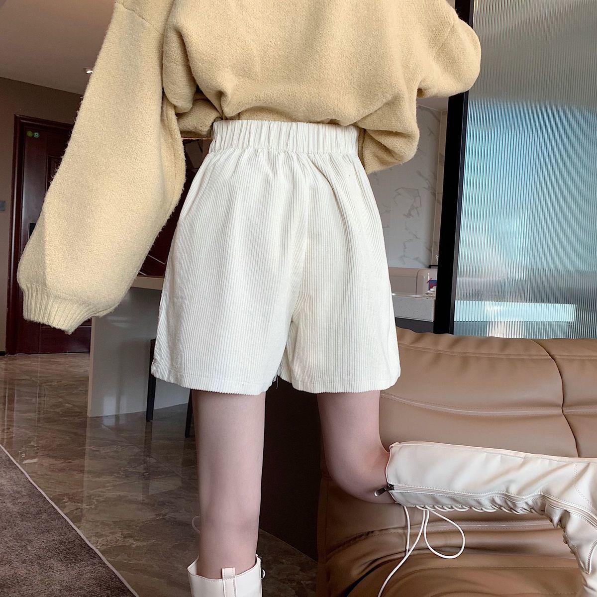 Dark Academia High Waist Corduroy Shorts Dark Academia High Waist Corduroy Shorts