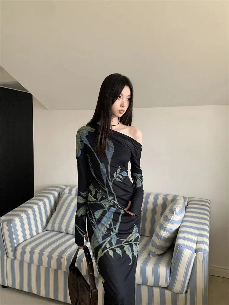 Dark Fairy One Shoulder Maxi Dress Dark Fairy One Shoulder Maxi Dress