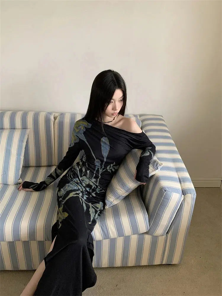 Dark Fairy One Shoulder Maxi Dress Dark Fairy One Shoulder Maxi Dress