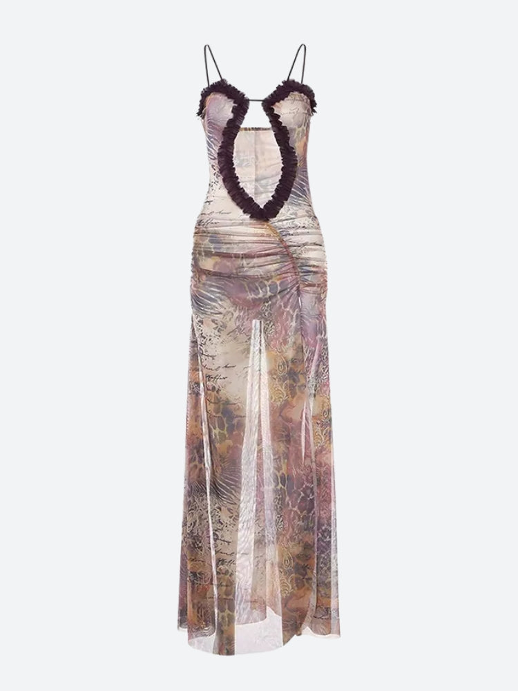 Deep Plunge Slit Maxi Dress Deep Plunge Slit Maxi Dress