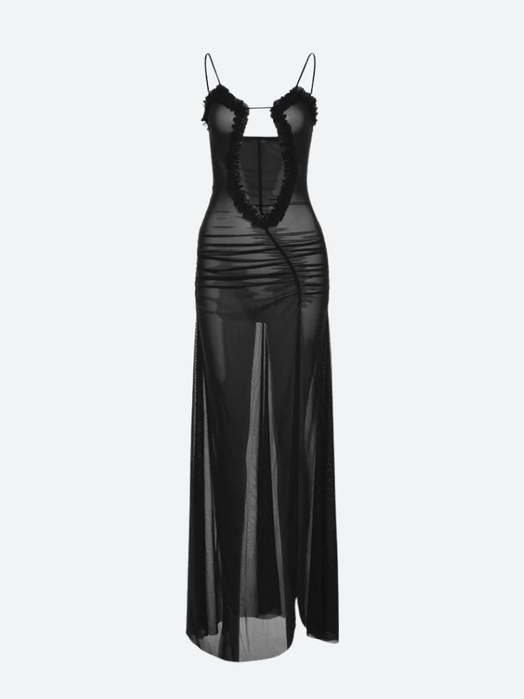 Deep Plunge Slit Maxi Dress Deep Plunge Slit Maxi Dress