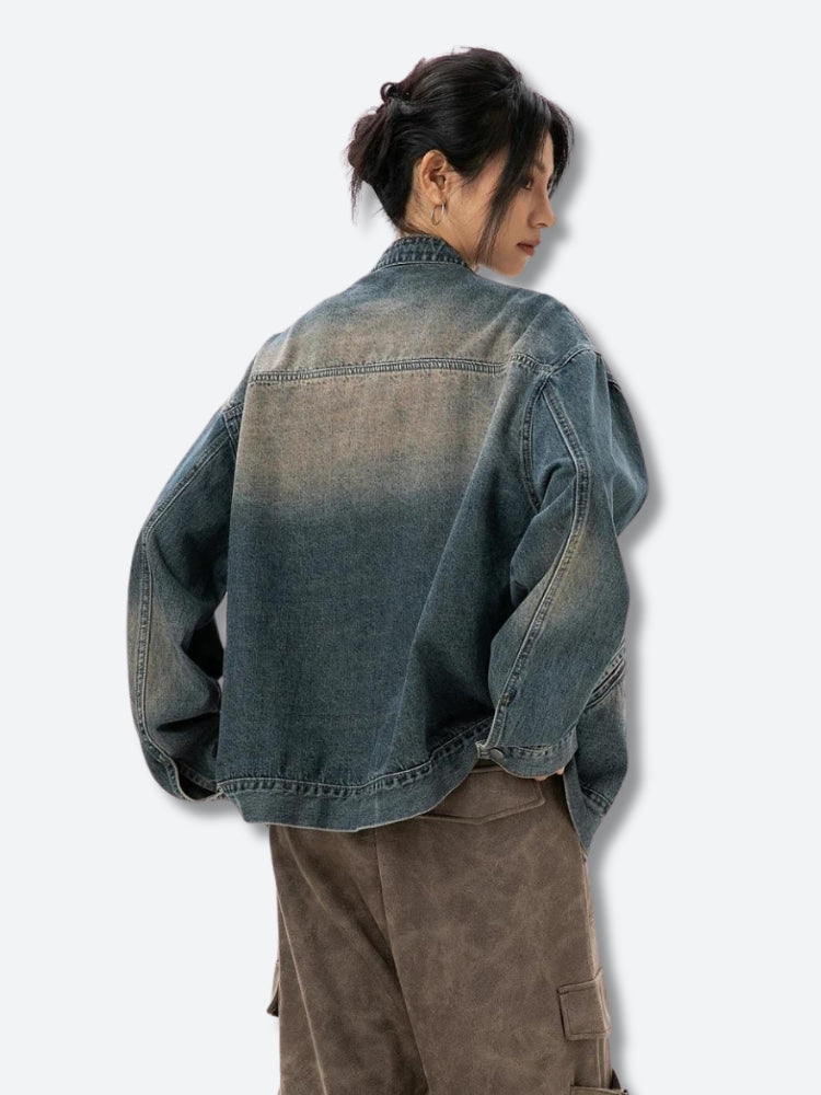Distressed Denim Jacket Distressed Denim Jacket