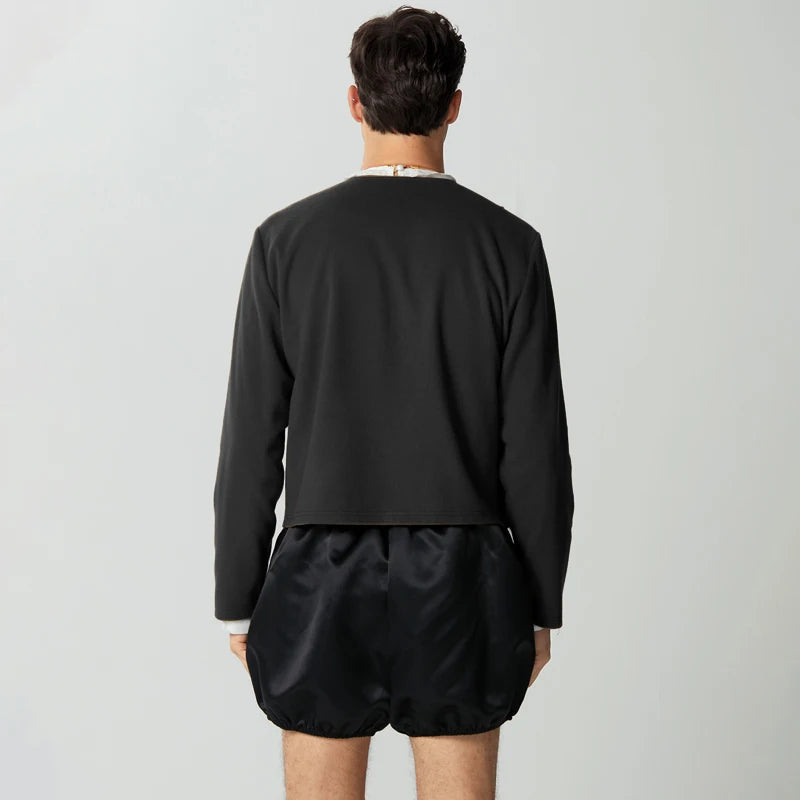 Double Breasted O-Neck Jacket Double Breasted O-Neck Jacket