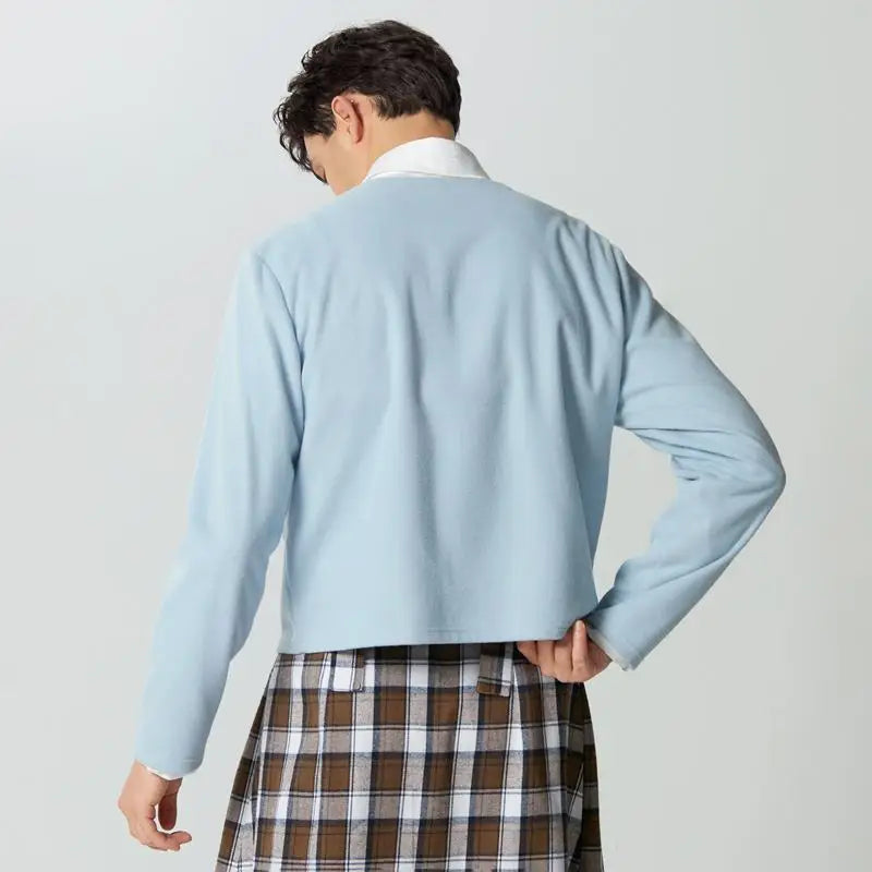 Double Breasted O-Neck Jacket Double Breasted O-Neck Jacket